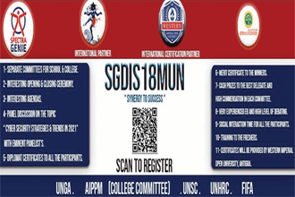 SGDISMUN18 - Spectra Genie Welcomes you to the 10th Edition of its International Online MUN Conference